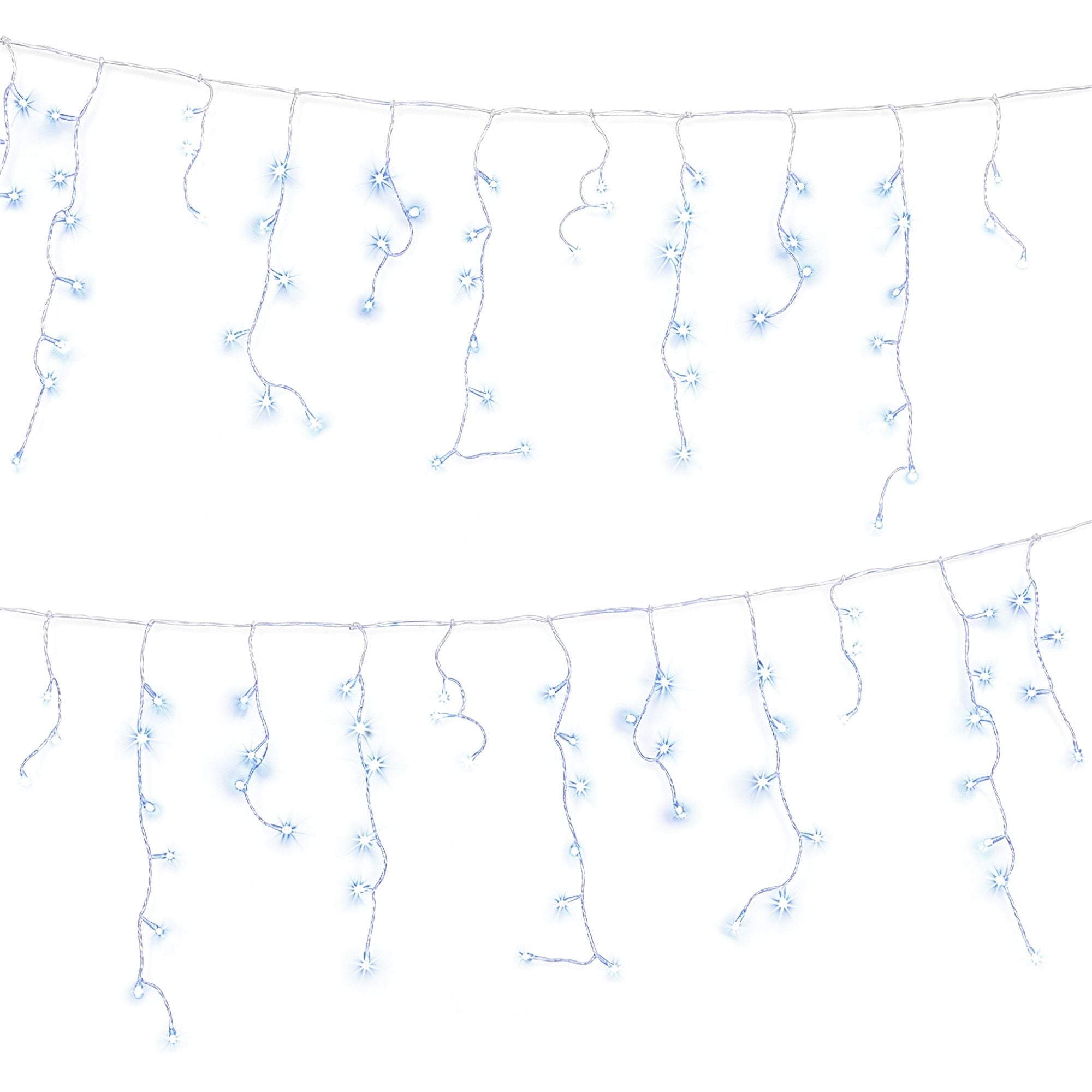 32M Christmas Lights Solar Icicle String Lights 960 LED Cool White