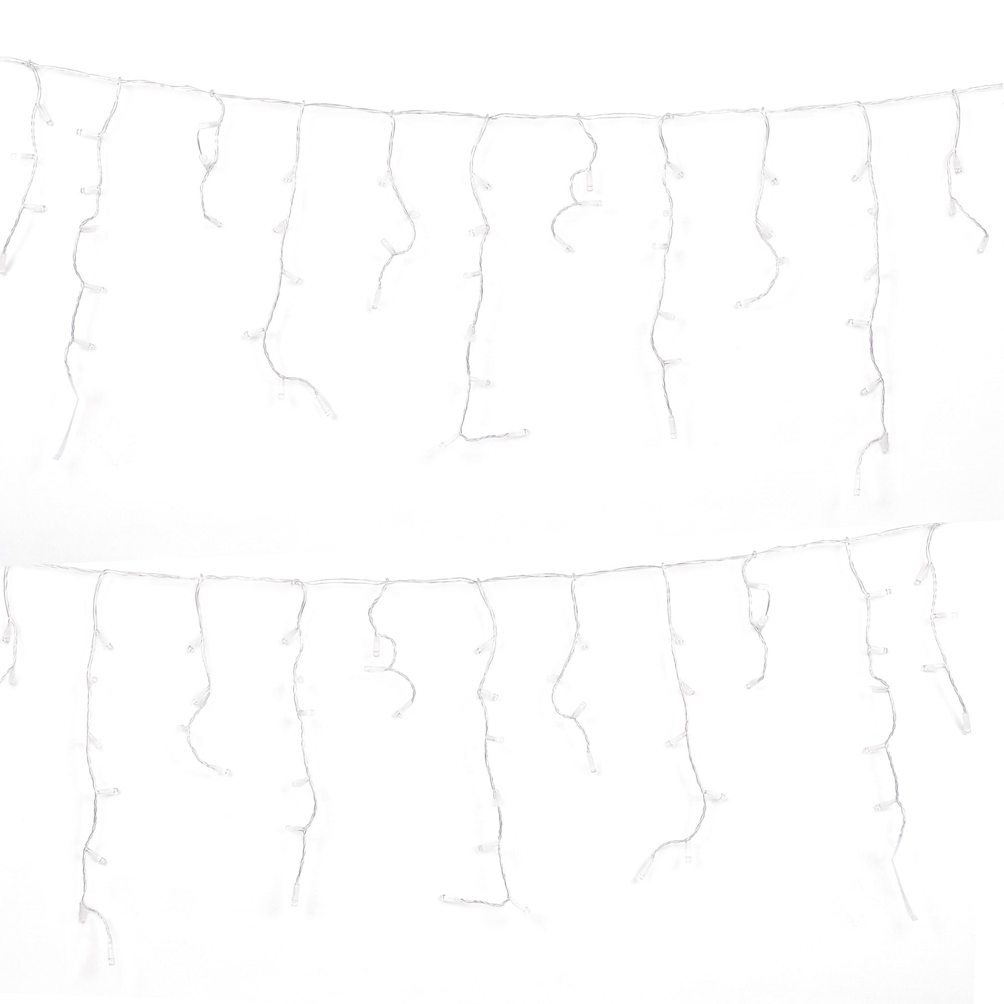 32M Christmas Lights Solar Icicle String Lights 960 LED Cool White