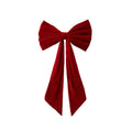 Red Velvet Christmas Bows Tree Decorations Xmas Ornaments