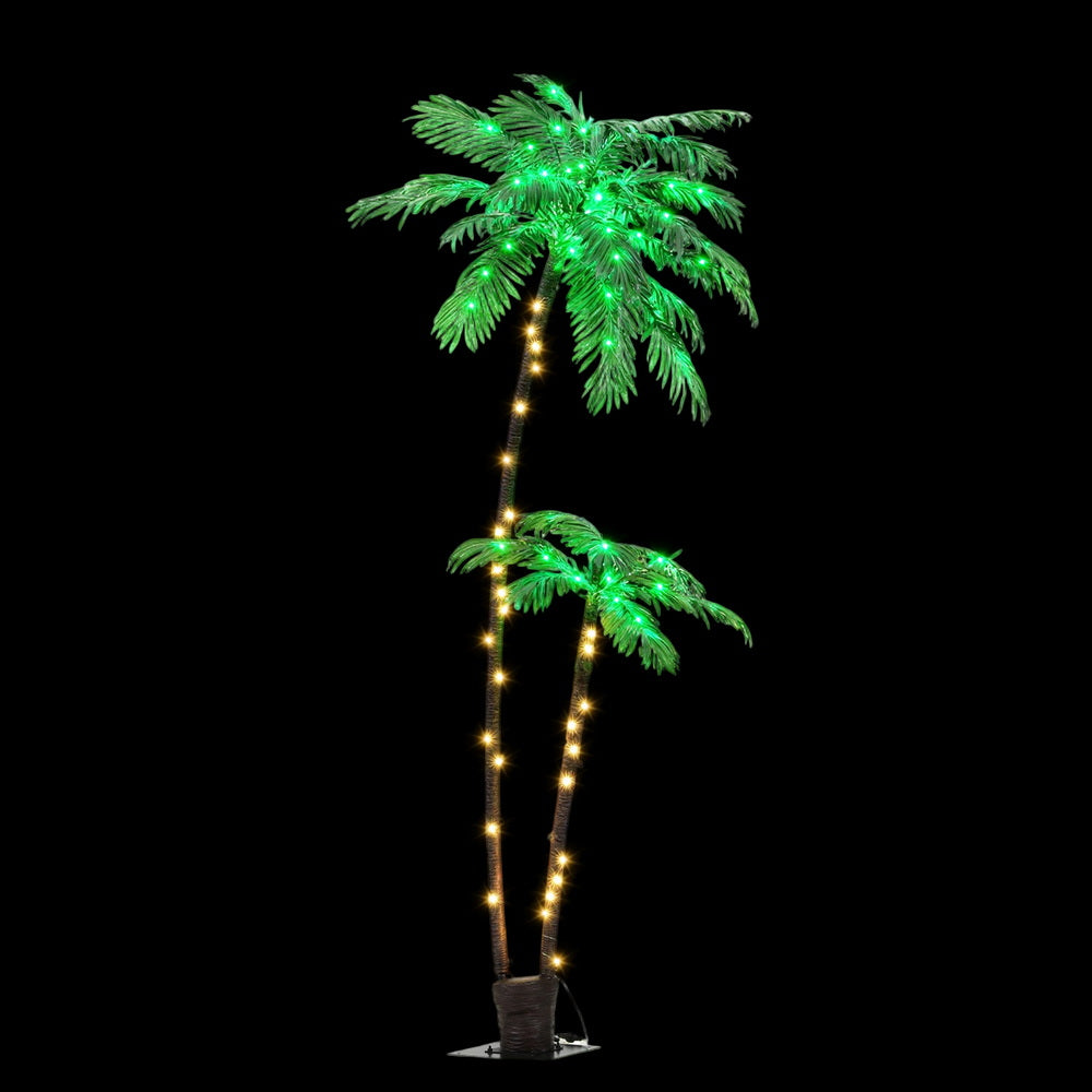 Christmas Tree 2.1m LED Lighted Xmas Palm Trees Party Decorations