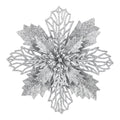 20Pcs Christmas Tree Flower Set Garland Wreath Poinsettia Decorations