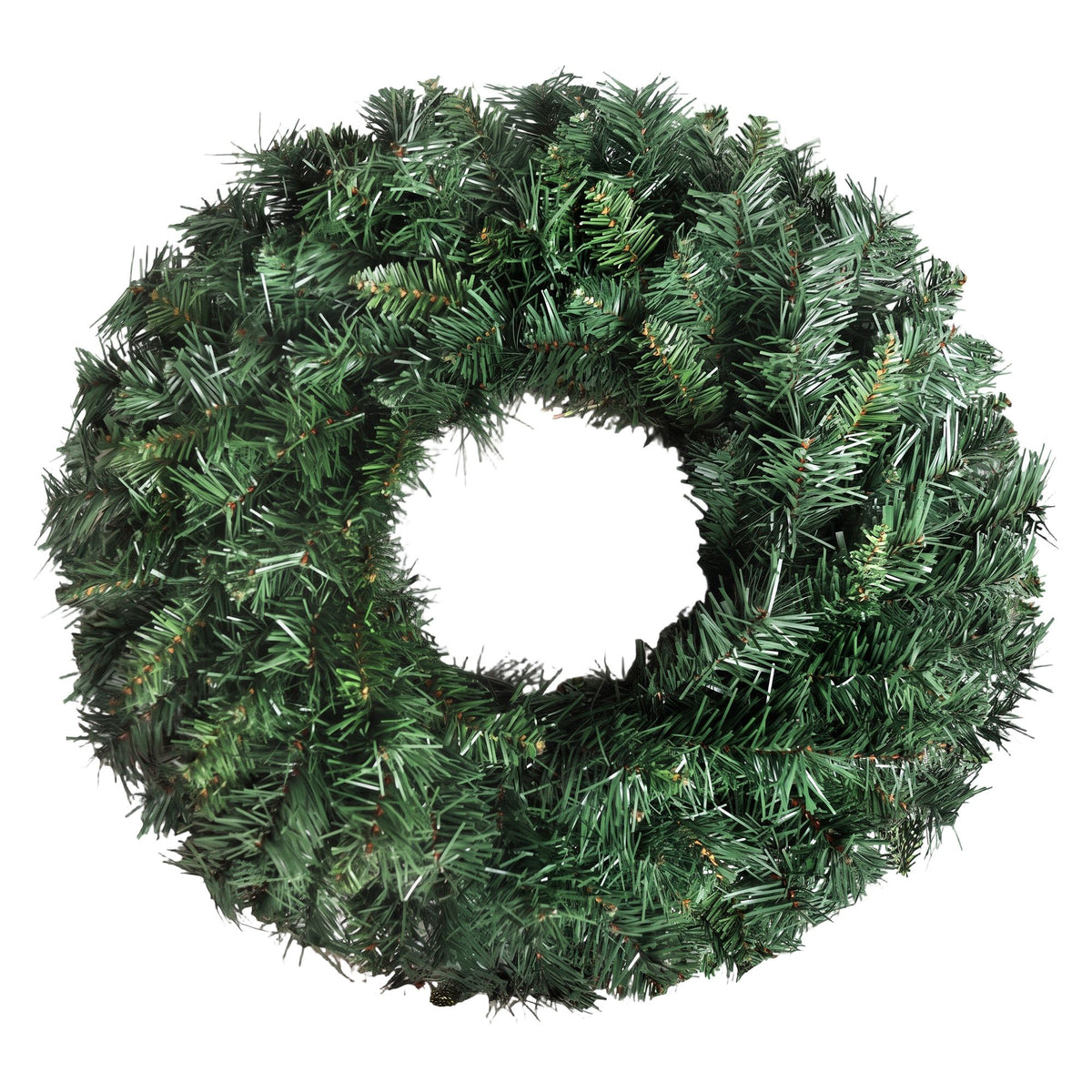 60cm Christmas Wreath with 200 Tips - Green