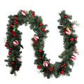 2.7M 9FT Christmas Garland with Ornaments - Green
