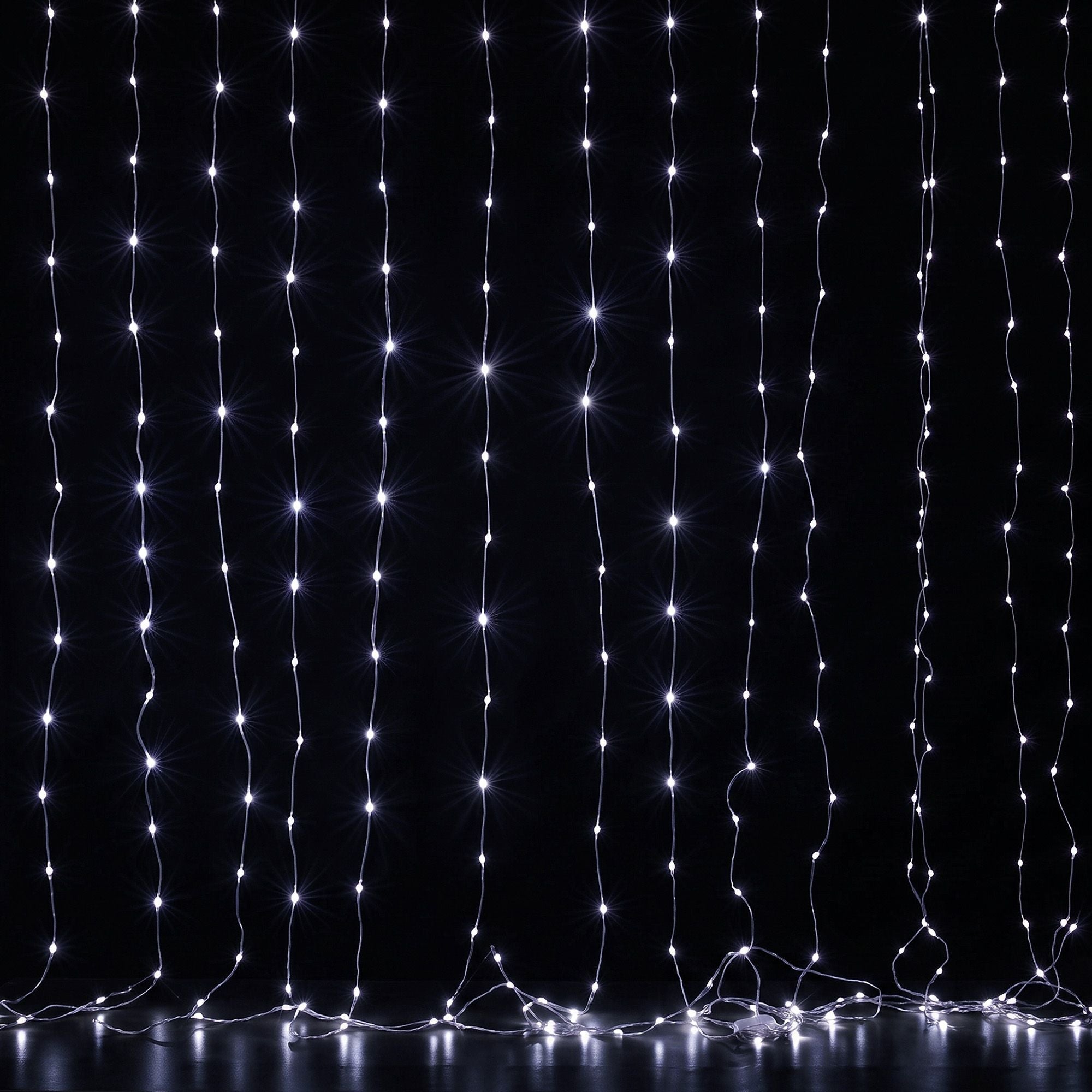 3X3M Christmas Lights Curtain String Light 300 LED Cool White