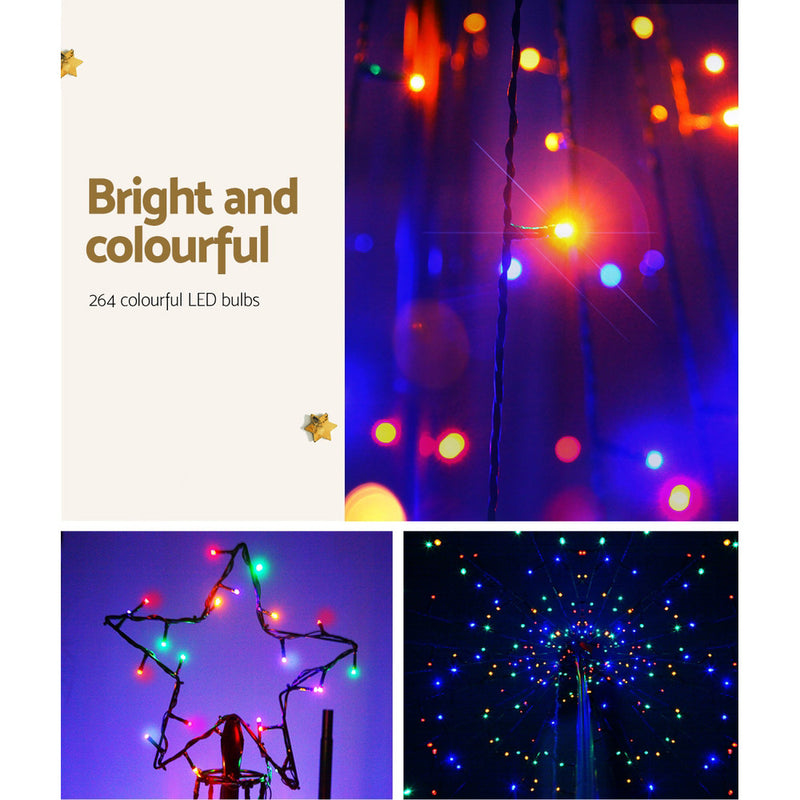 7FT LED Christmas Tree | LED Colour: Multicolour | LED Count 264 | SOLAR POWER