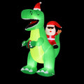 Christmas Inflatable Dinosaur 2.5M Illuminated Decorations