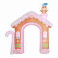 Christmas Inflatable Gingerbread Man Candy 3.2M Illuminated Decorations