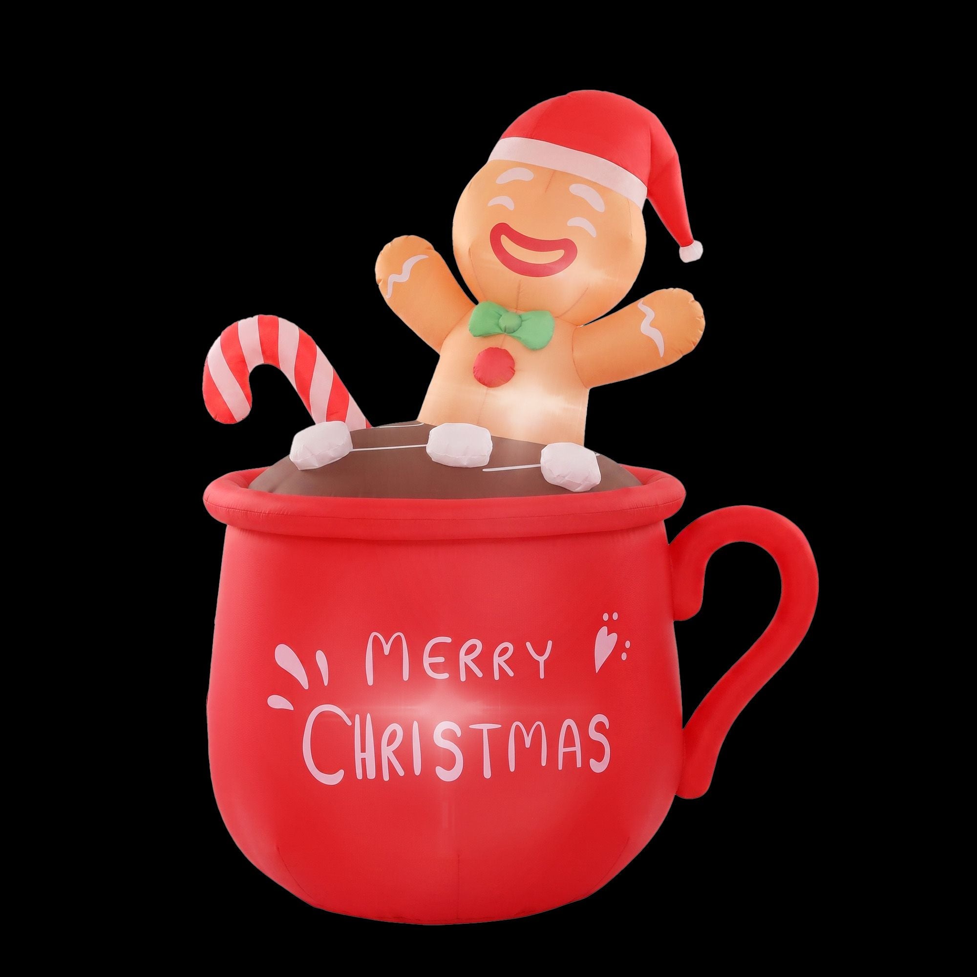 Christmas Inflatable Cup 1.8M Height LED Outdoor Decorations Illuminated