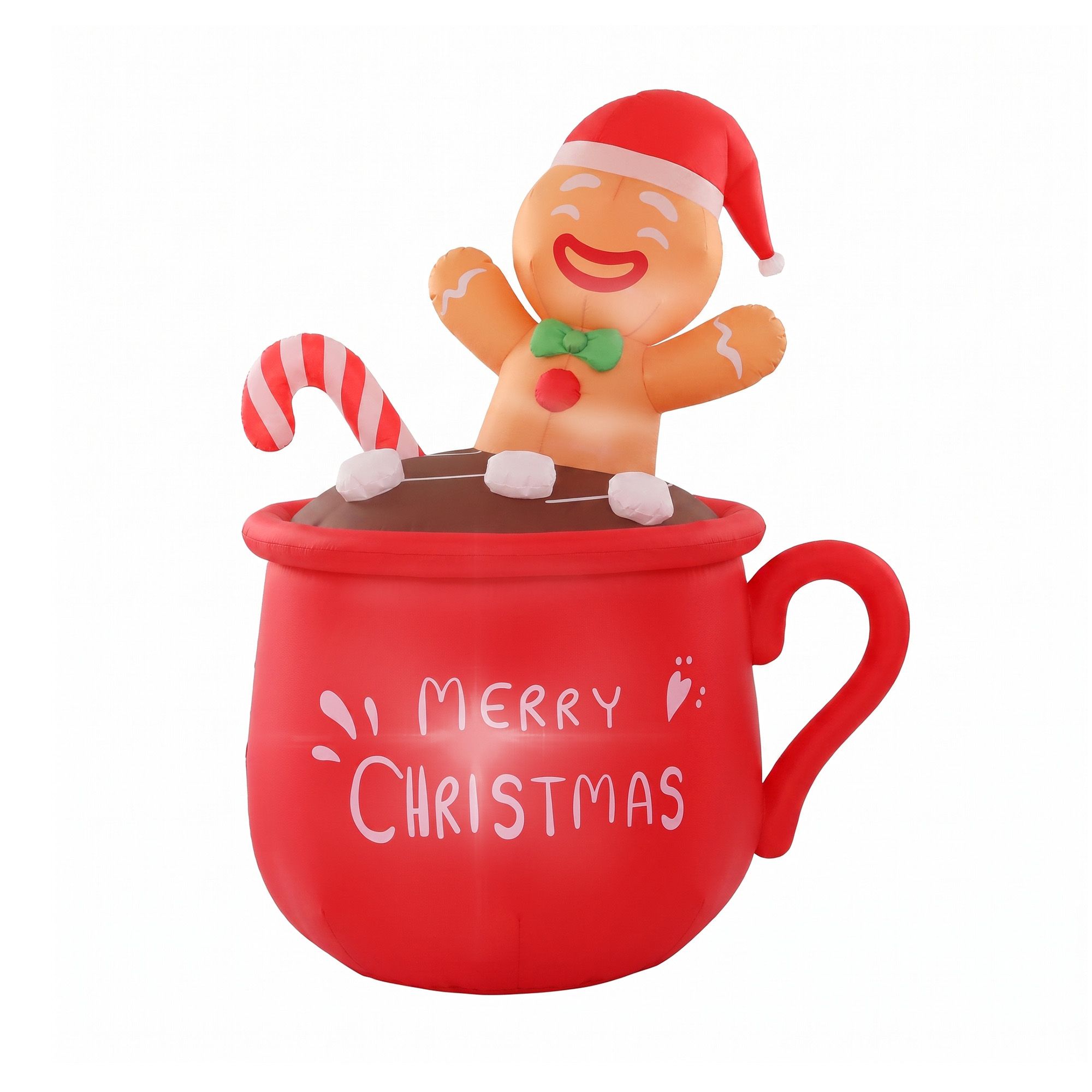 Christmas Inflatable Cup 1.8M Height LED Outdoor Decorations Illuminated