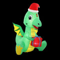 Christmas Inflatable Dragon 1.8M Height LED Outdoor Decorations Illuminated