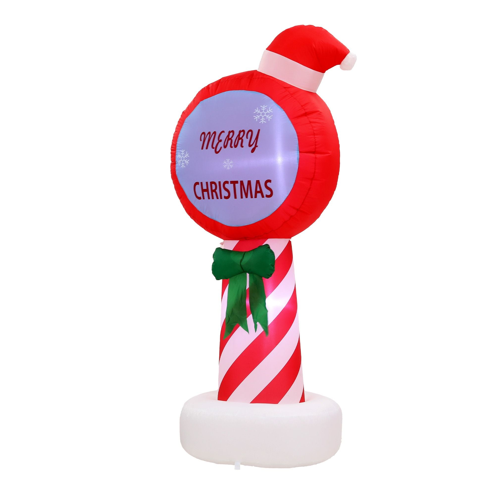 Christmas Inflatable Pole 1.8M Height LED Outdoor Decorations Illuminated