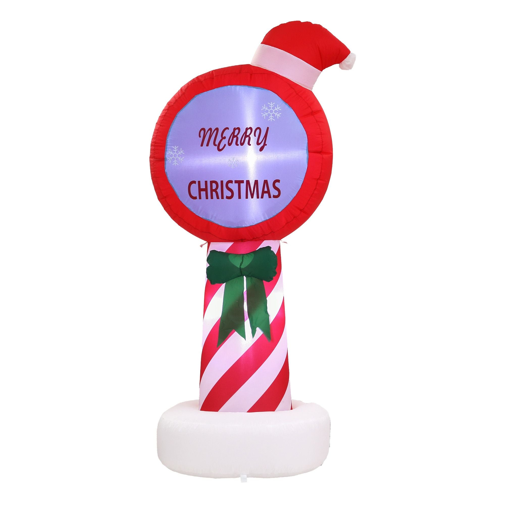 Christmas Inflatable Pole 1.8M Height LED Outdoor Decorations Illuminated
