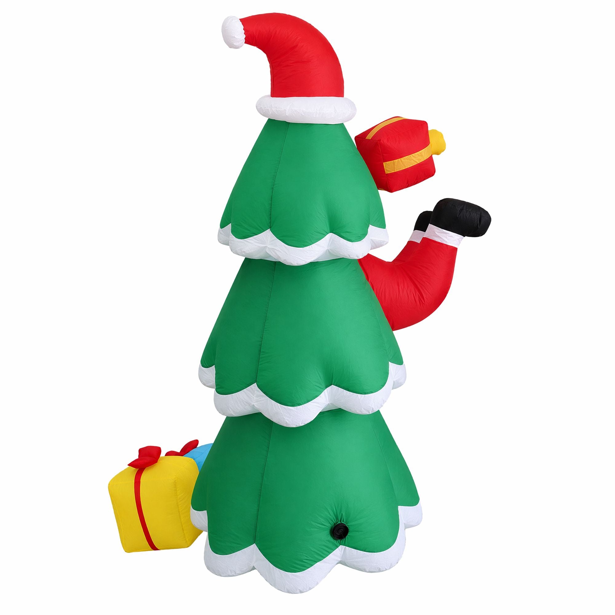 Christmas Inflatable Santa Tree 2.5M Height Flashing Light Decorations Illuminated