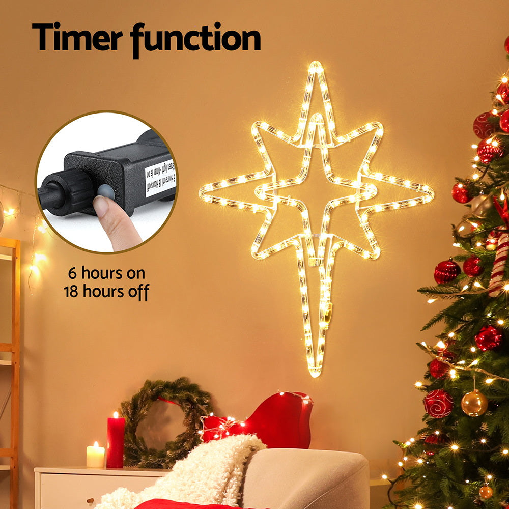 Christmas Lights 57cm Bethlehem Star 90 LED Xmas Decorations Motif