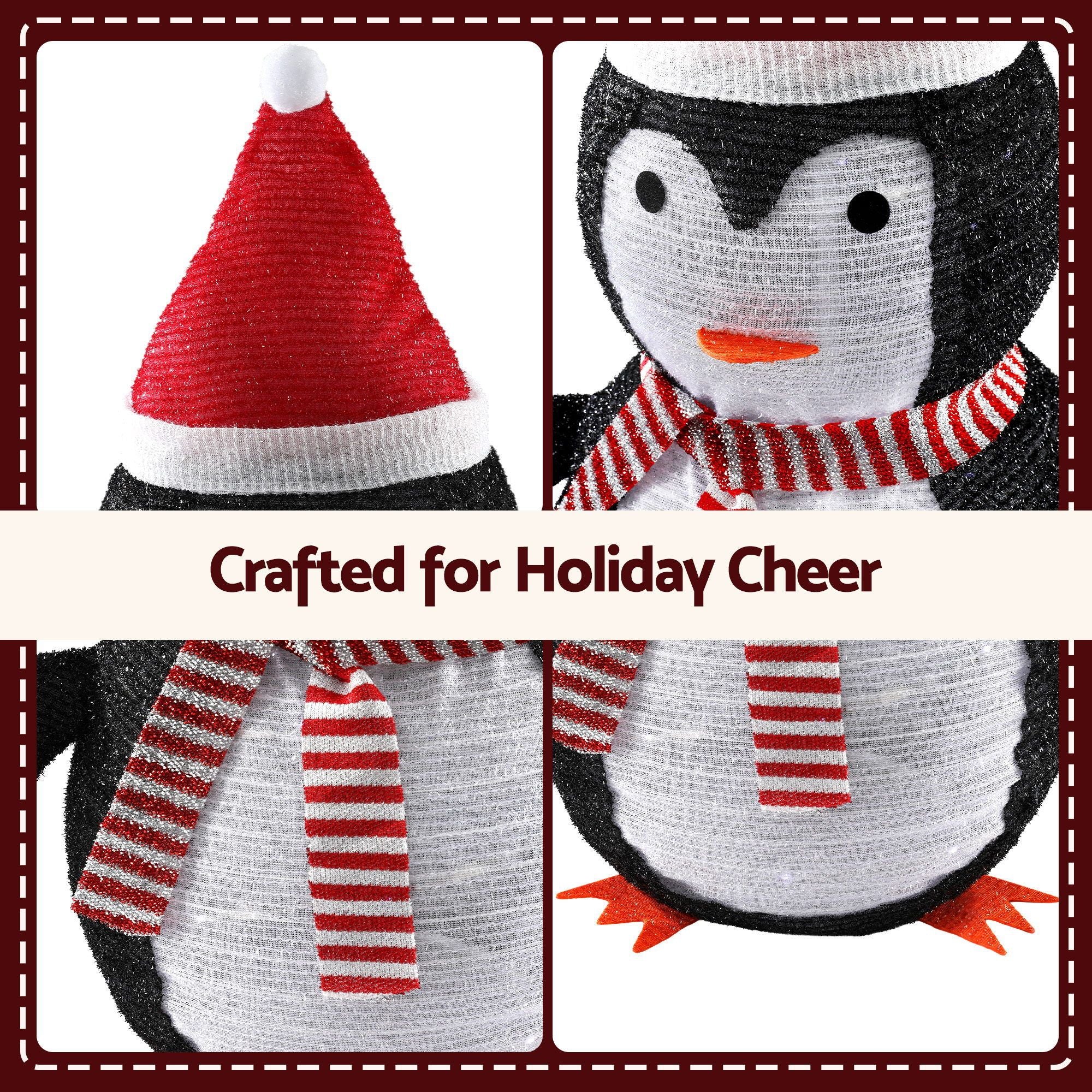 Christmas Penguin Light LED Christmas Decoration Pop Up Christmas Display 70cm