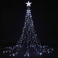 2.5M Christmas Tree Lights Christmas Lights Tree Topper Waterfall Fairy Lights White