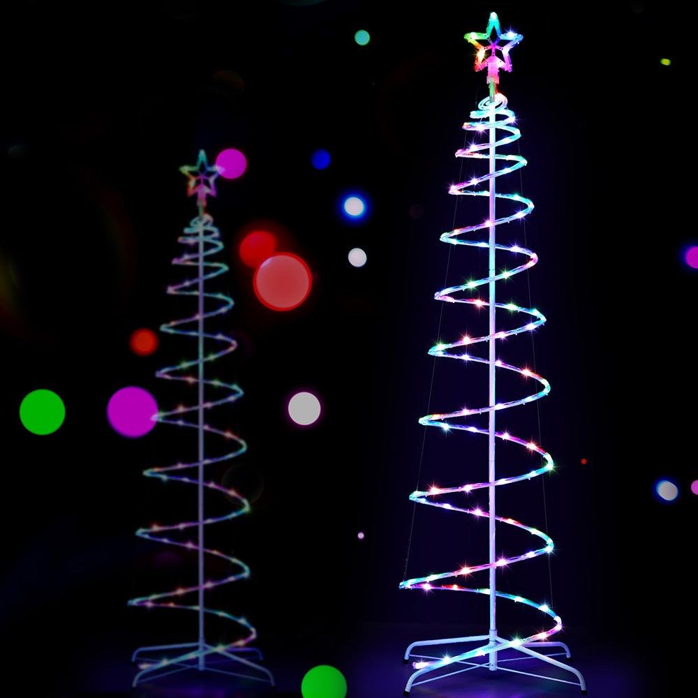 Christmas Tree 1.8m 100 RGB LED Rope Lights Xmas Trees Decoration