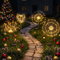 4 Pack Christmas Lights Solar Firework Outdoor Garden Lights DIY Decoration Warm White