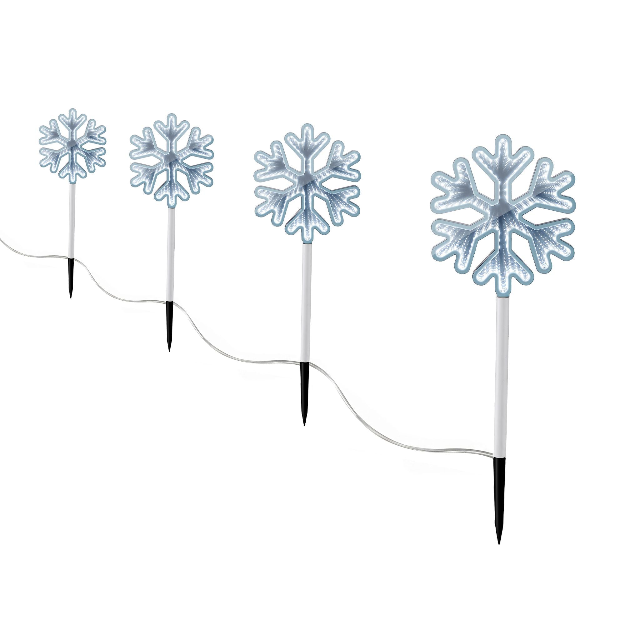 4 Pack Christmas Lights Path Lights Garden Decoration Outdoor Pathway Lighting