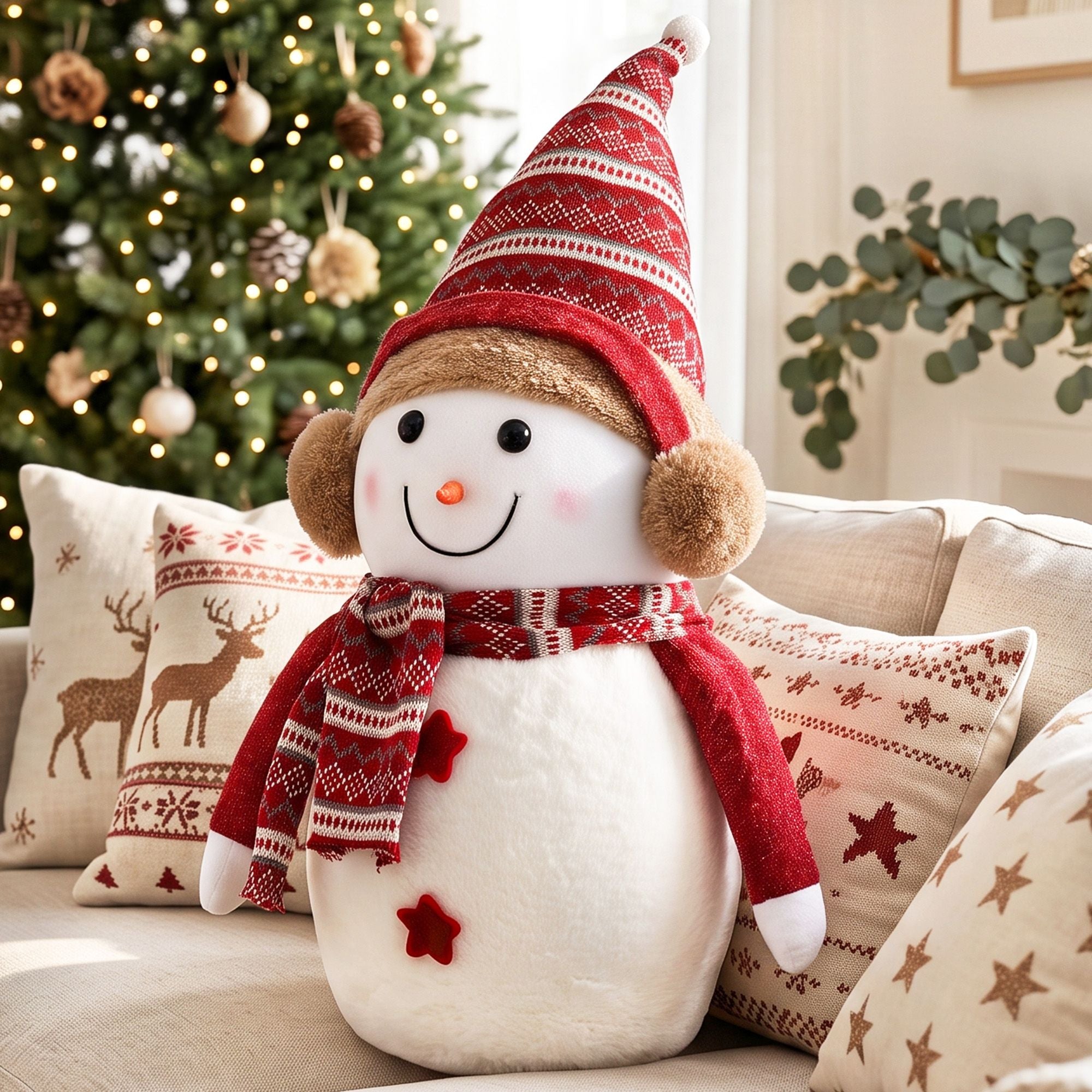 Christmas Snowman Handicraft Ornaments Party Decorations 60cm