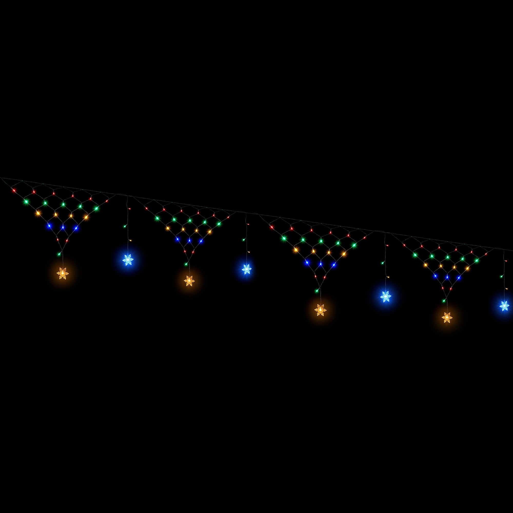 Christmas Lights Solar Fairy Lights Christmas Decorations Multicolour 4m