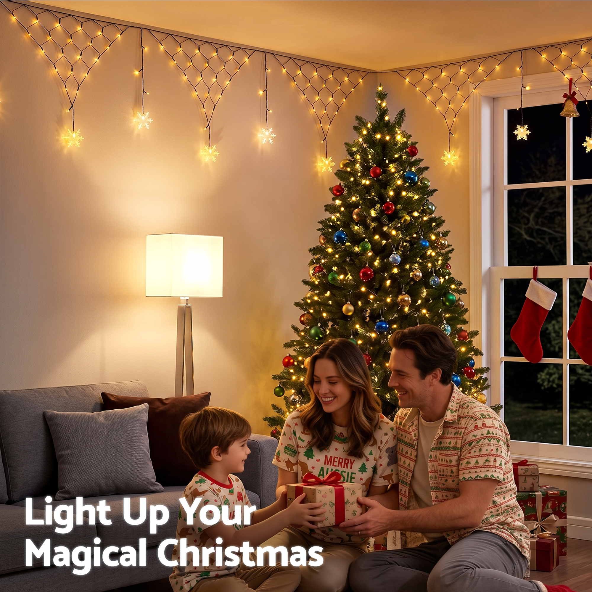 Christmas Lights Solar Fairy Lights Warm White Christmas Decorations 4m