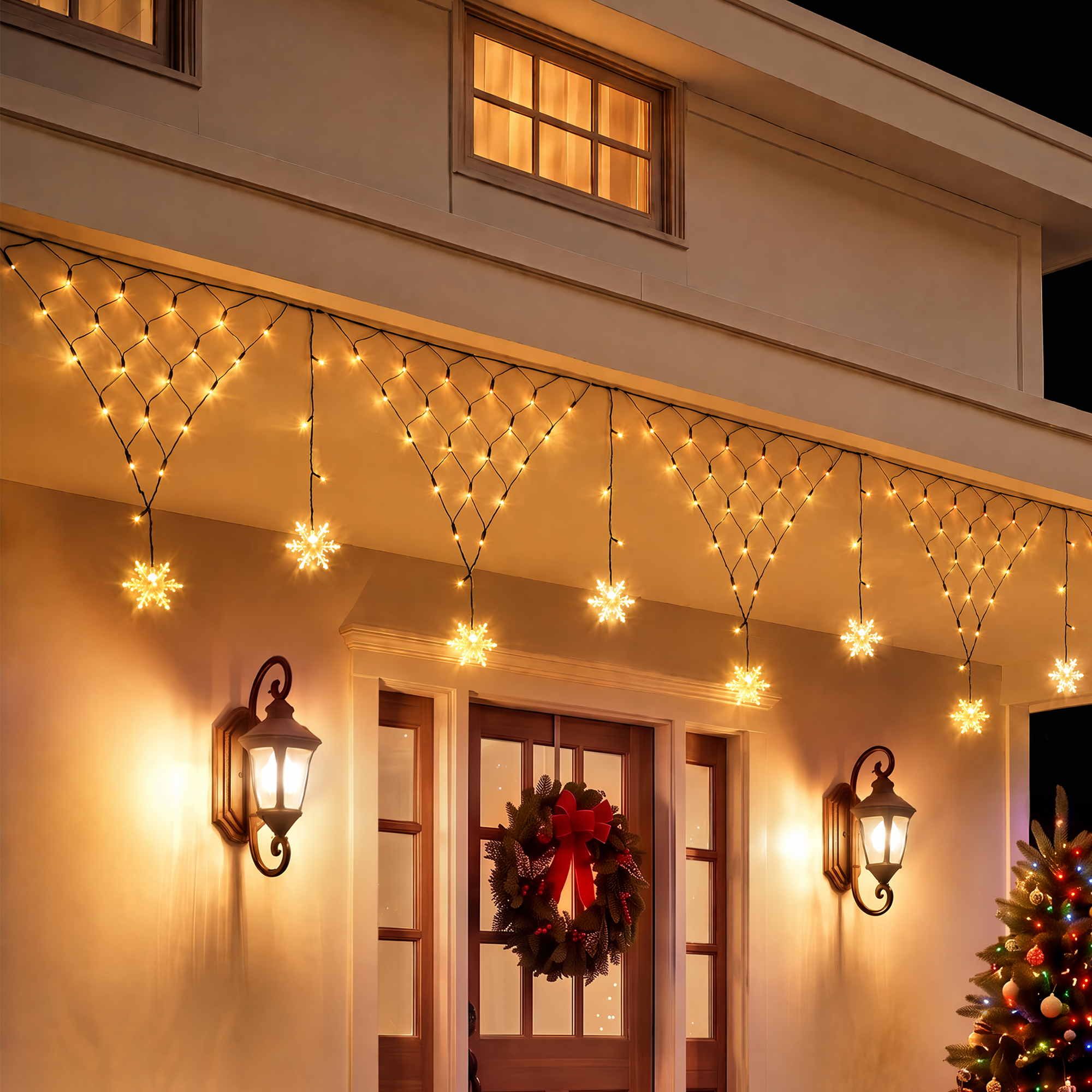 Christmas Lights Solar Fairy Lights Warm White Christmas Decorations 4m