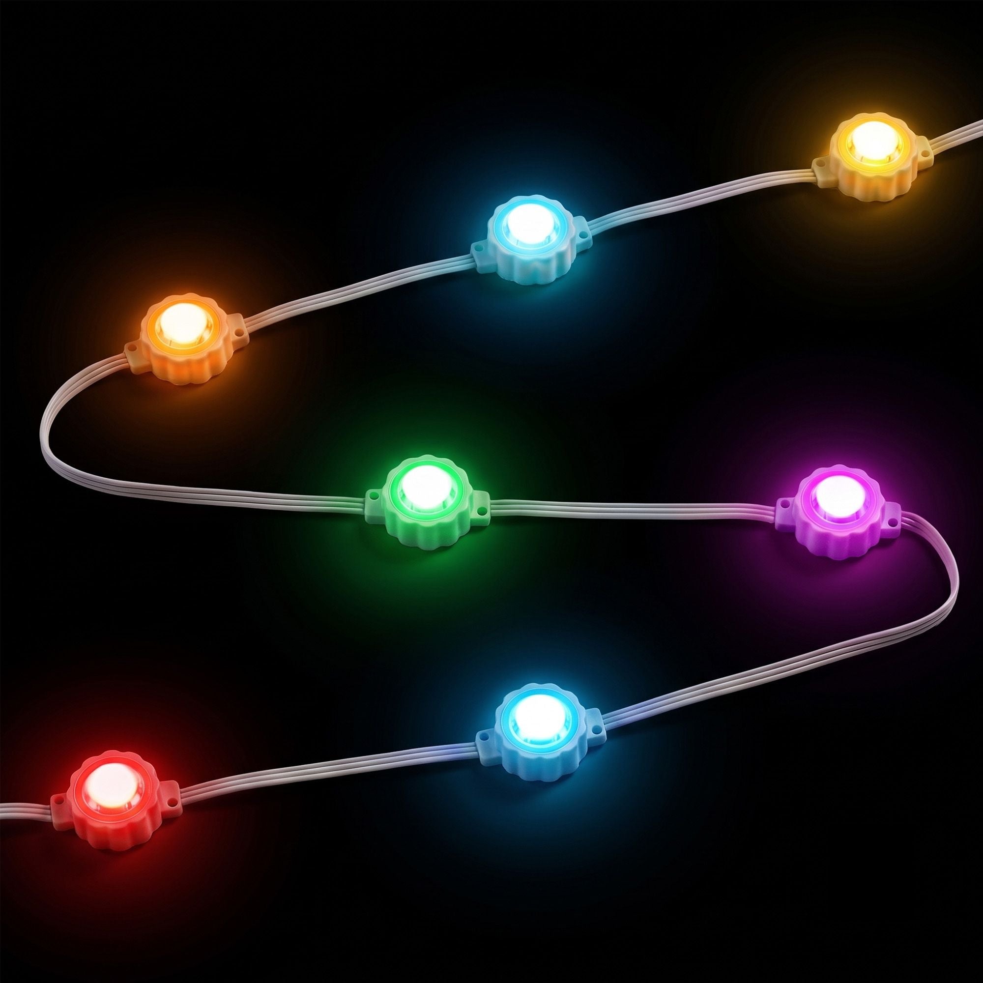 15M Christmas Lights Permanent String Eaves Light 36 LED Decoration