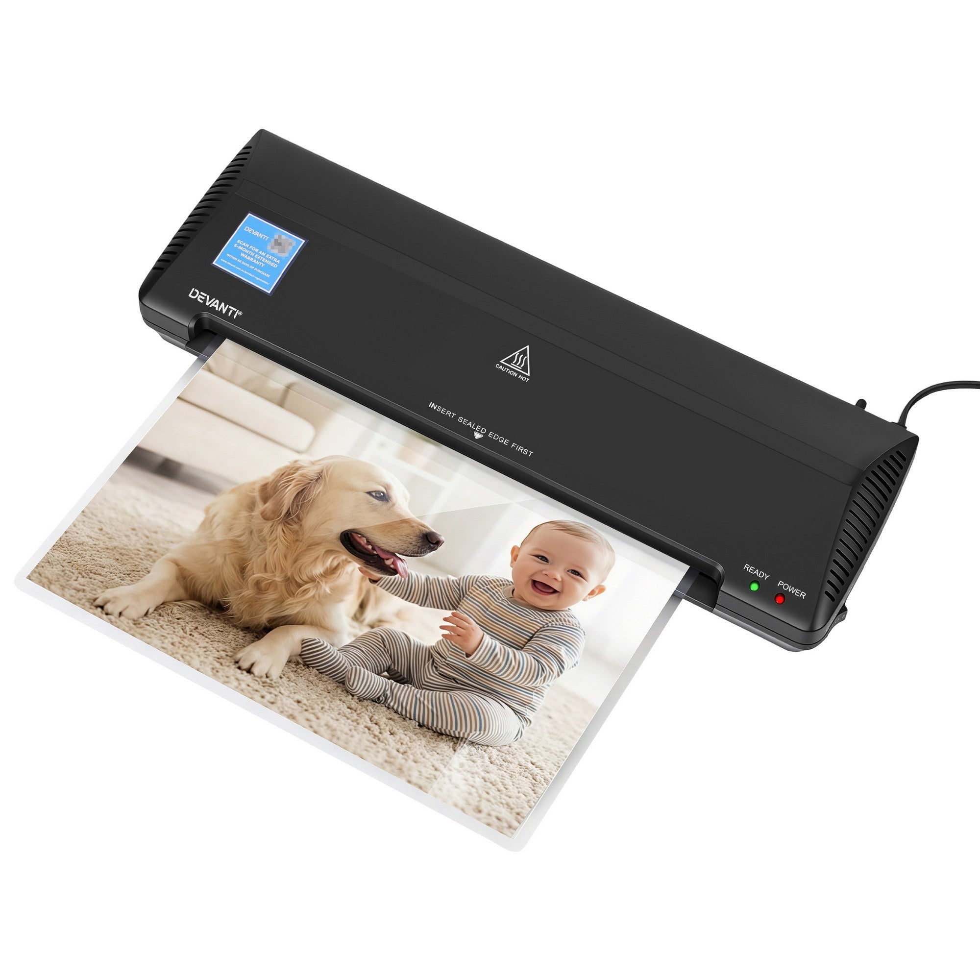 A3 Laminator Machine, Hot & Cold Thermal Fast Lamination Anti - Jam Laminator for Office School Home Document Photo Card Handmade A3 A4 A5 A6, Black - Home & Garden > Home Office Accessories > Laminators - Rivercity House & Home Co. (ABN 18 642 972 209) - Affordable Modern Furniture Australia