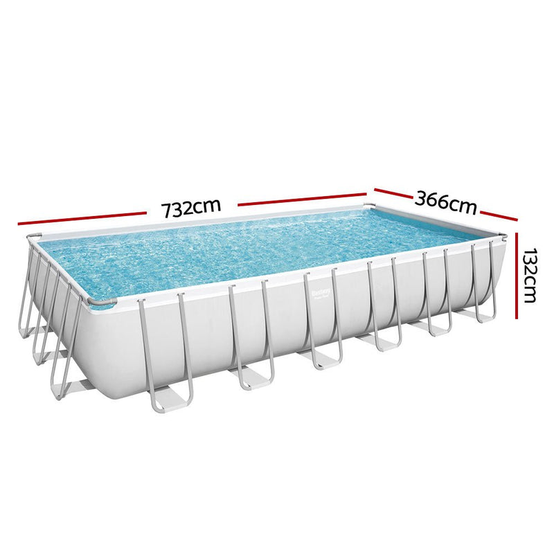 Above Ground Swimming Pool Power Steel™ Rectangular Frame Pools Filter - Rivercity House & Home Co. (ABN 18 642 972 209) - Affordable Modern Furniture Australia