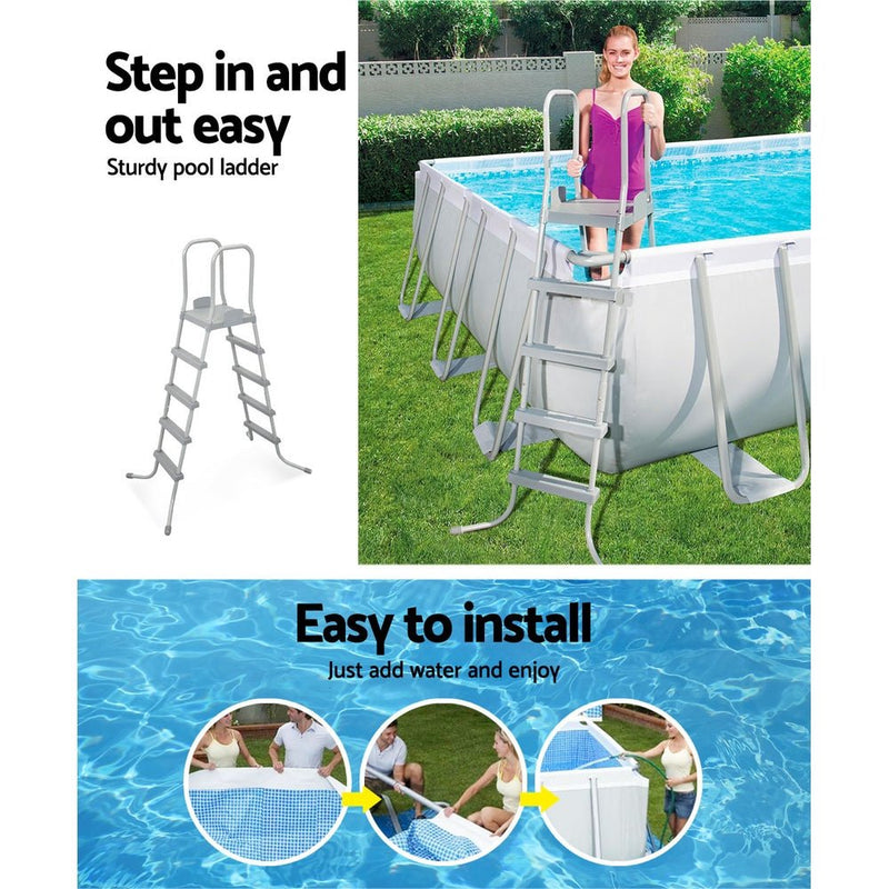 Above Ground Swimming Pool Power Steel™ Rectangular Frame Pools Filter - Rivercity House & Home Co. (ABN 18 642 972 209) - Affordable Modern Furniture Australia