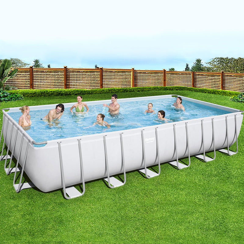 Above Ground Swimming Pool Power Steel™ Rectangular Frame Pools Filter - Rivercity House & Home Co. (ABN 18 642 972 209) - Affordable Modern Furniture Australia