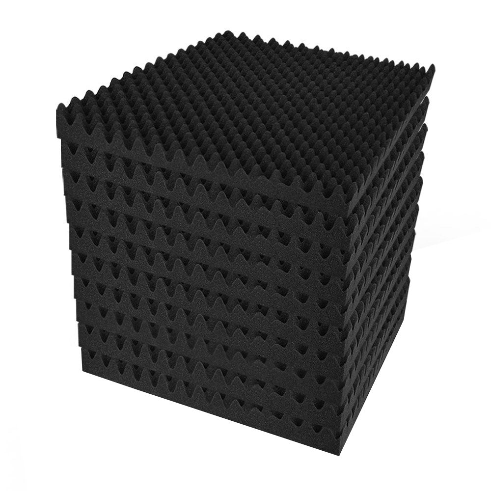 Acoustic Foam 40pcs 50x50x5cm Sound Absorption Proofing Panels Eggshell - Audio & Video > Acoustic Foam - Rivercity House & Home Co. (ABN 18 642 972 209) - Affordable Modern Furniture Australia