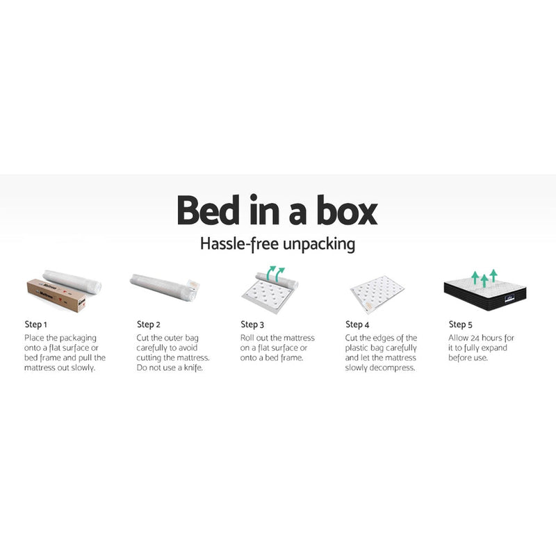 Adara Series Super Firm Pocket Spring Mattress 32cm Thick - Double - Furniture > Mattresses - Rivercity House & Home Co. (ABN 18 642 972 209) - Affordable Modern Furniture Australia