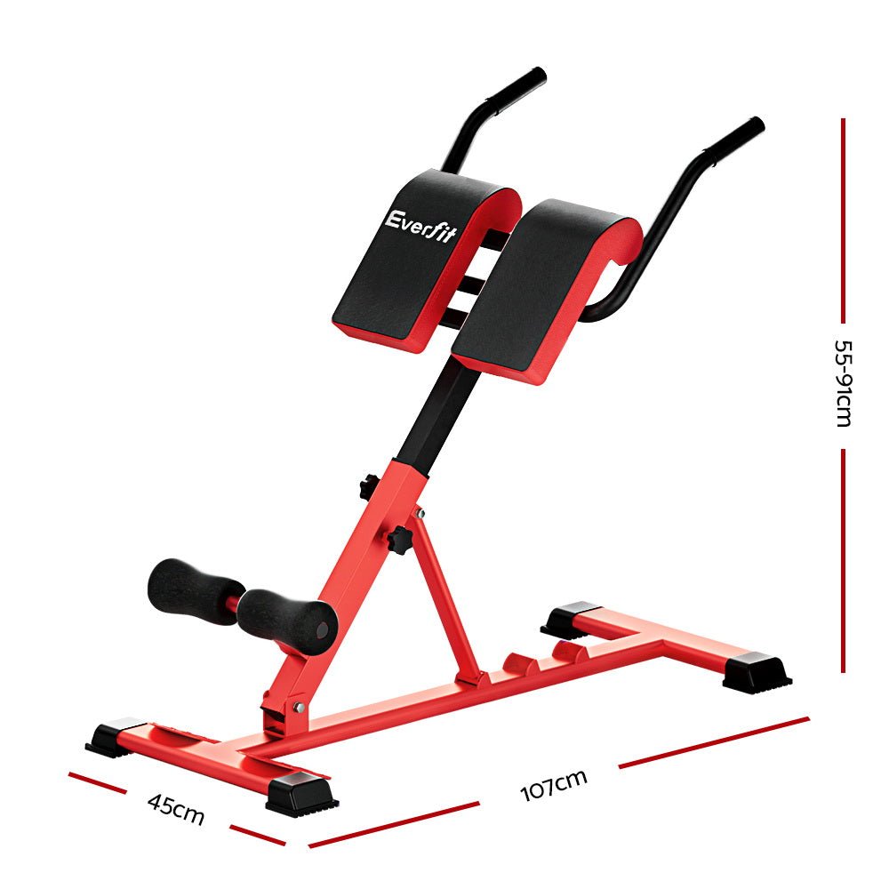 Adjustable 10-in-1 Weight Bench Roman Chair 200kg Capacity - Black - Sports & Fitness > Exercise, Gym & Fitness > Exercise Benches - Rivercity House & Home Co. (ABN 18 642 972 209) - Affordable Modern Furniture Australia