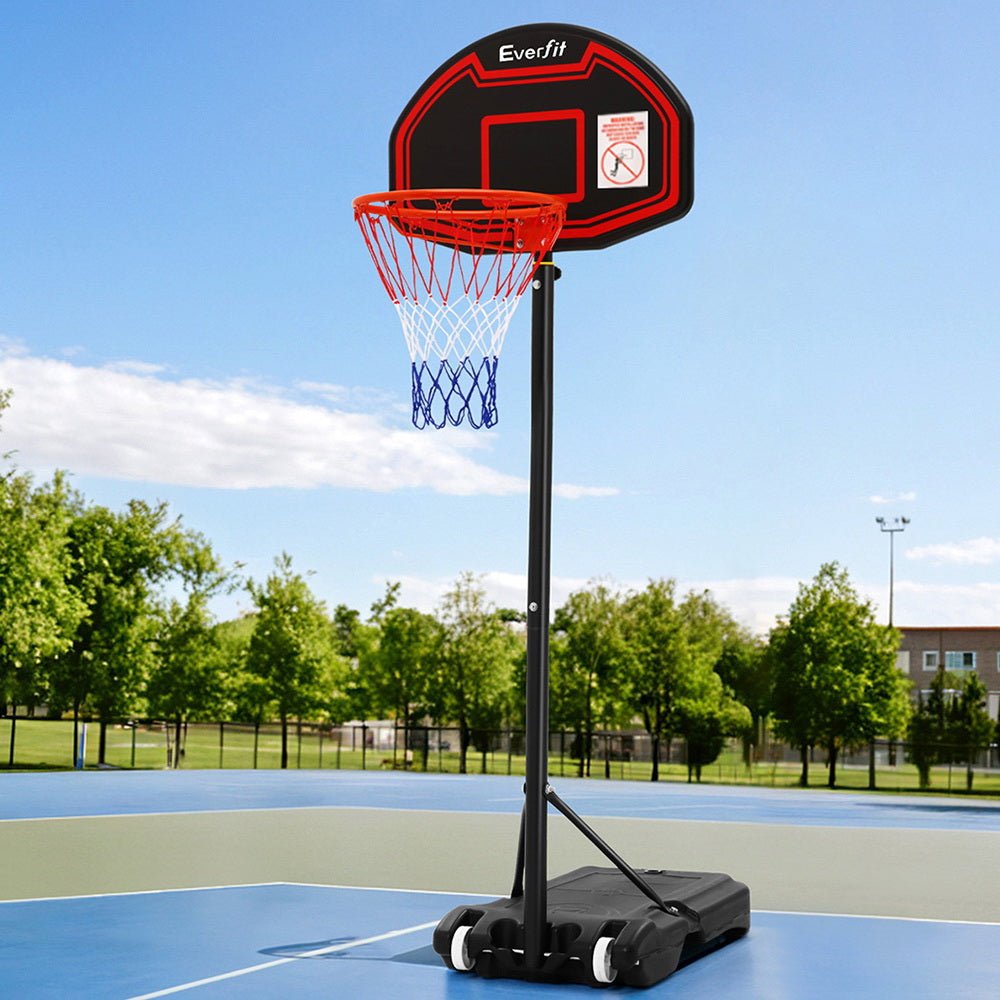Adjustable 2.1m Portable Basketball Hoop Stand System for Kids - Black - Sports & Fitness > Ball Sports > Basketball & Basketball Accessories - Rivercity House & Home Co. (ABN 18 642 972 209) - Affordable Modern Furniture Australia