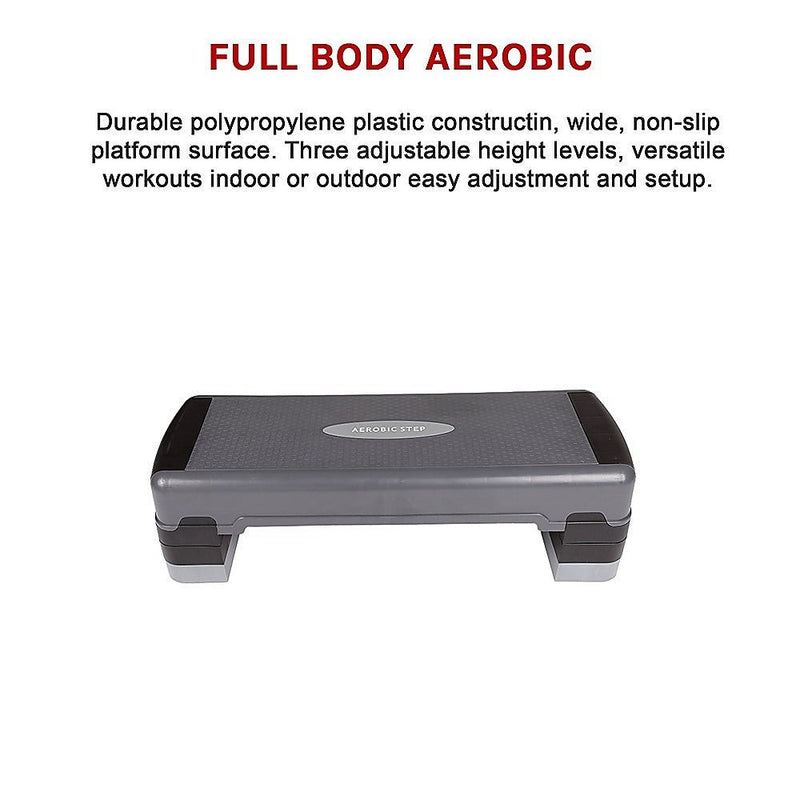 Adjustable Aerobic Step Gym Exercise Fitness Workout - Rivercity House & Home Co. (ABN 18 642 972 209) - Affordable Modern Furniture Australia