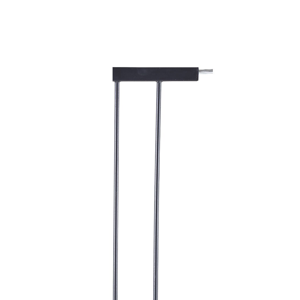 Adjustable Baby and Pet Safety Gate with 10cm Extension - Black - Rivercity House & Home Co. (ABN 18 642 972 209) - Affordable Modern Furniture Australia