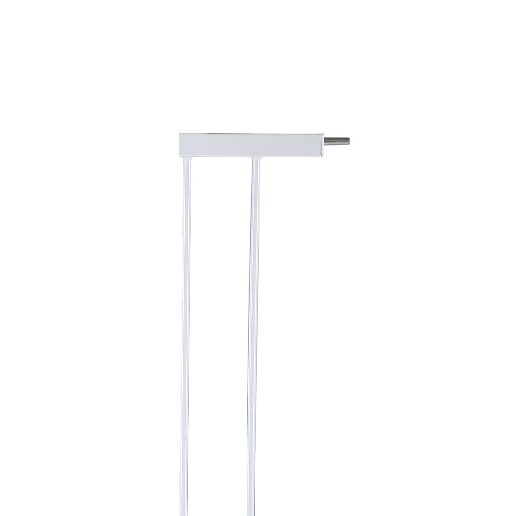Adjustable Baby and Pet Safety Gate with 10cm Extension - White - Rivercity House & Home Co. (ABN 18 642 972 209) - Affordable Modern Furniture Australia