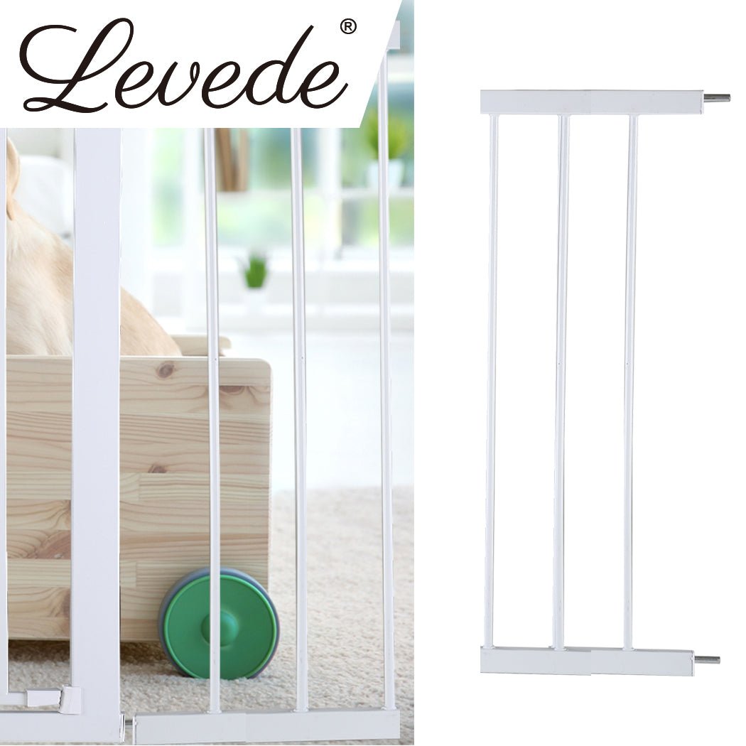 Adjustable Baby and Pet Safety Gate with 20cm Extension - White - Rivercity House & Home Co. (ABN 18 642 972 209) - Affordable Modern Furniture Australia