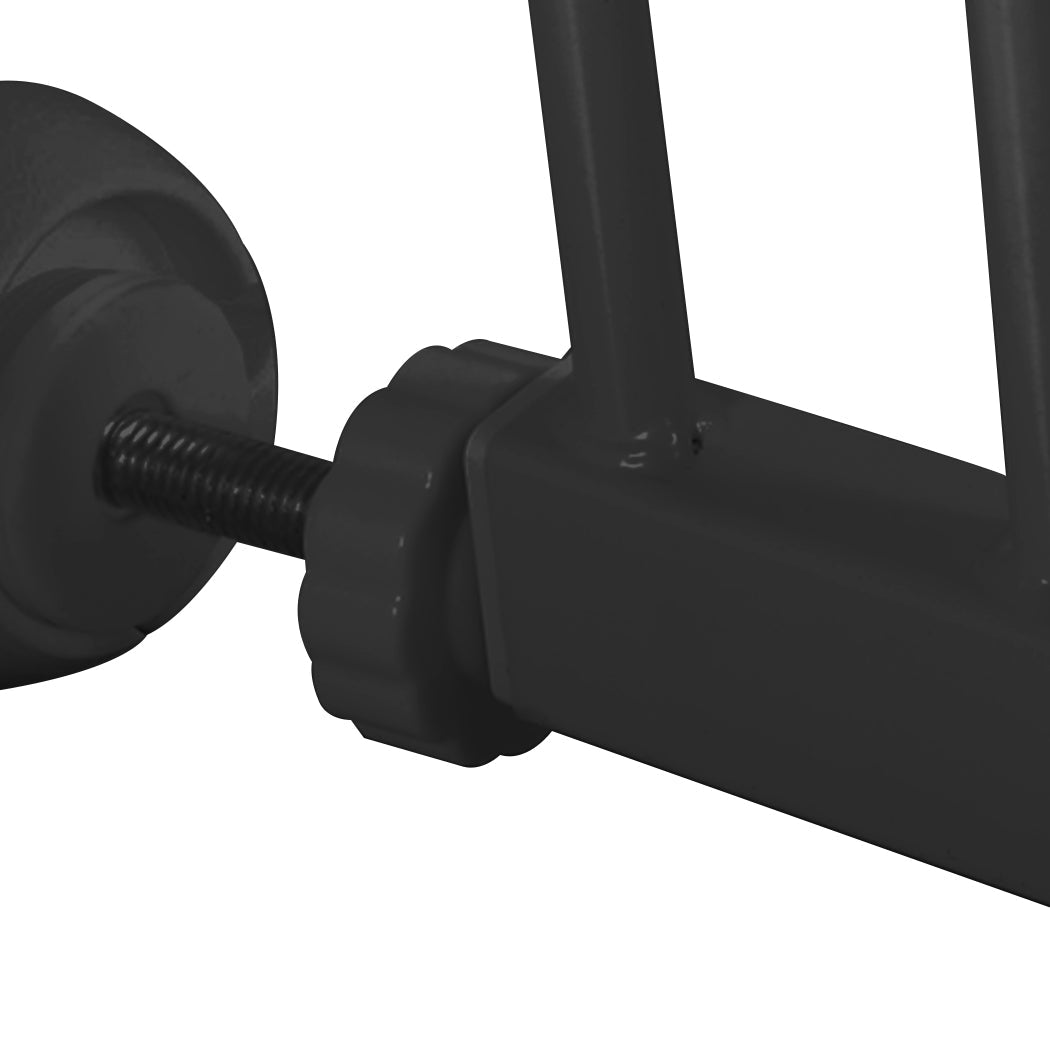 Adjustable Baby and Pet Safety Gate with 30cm Extension - Black - Rivercity House & Home Co. (ABN 18 642 972 209) - Affordable Modern Furniture Australia