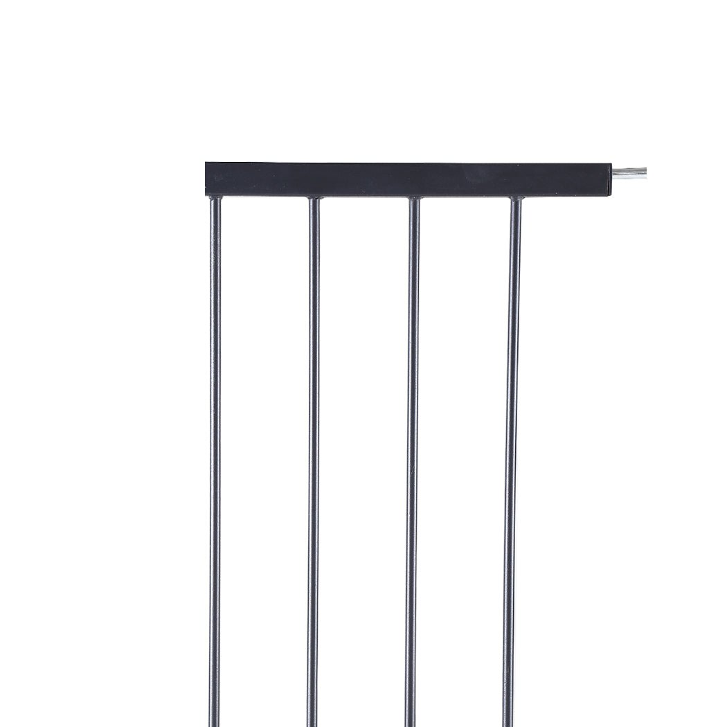 Adjustable Baby and Pet Safety Gate with 30cm Extension - Black - Rivercity House & Home Co. (ABN 18 642 972 209) - Affordable Modern Furniture Australia