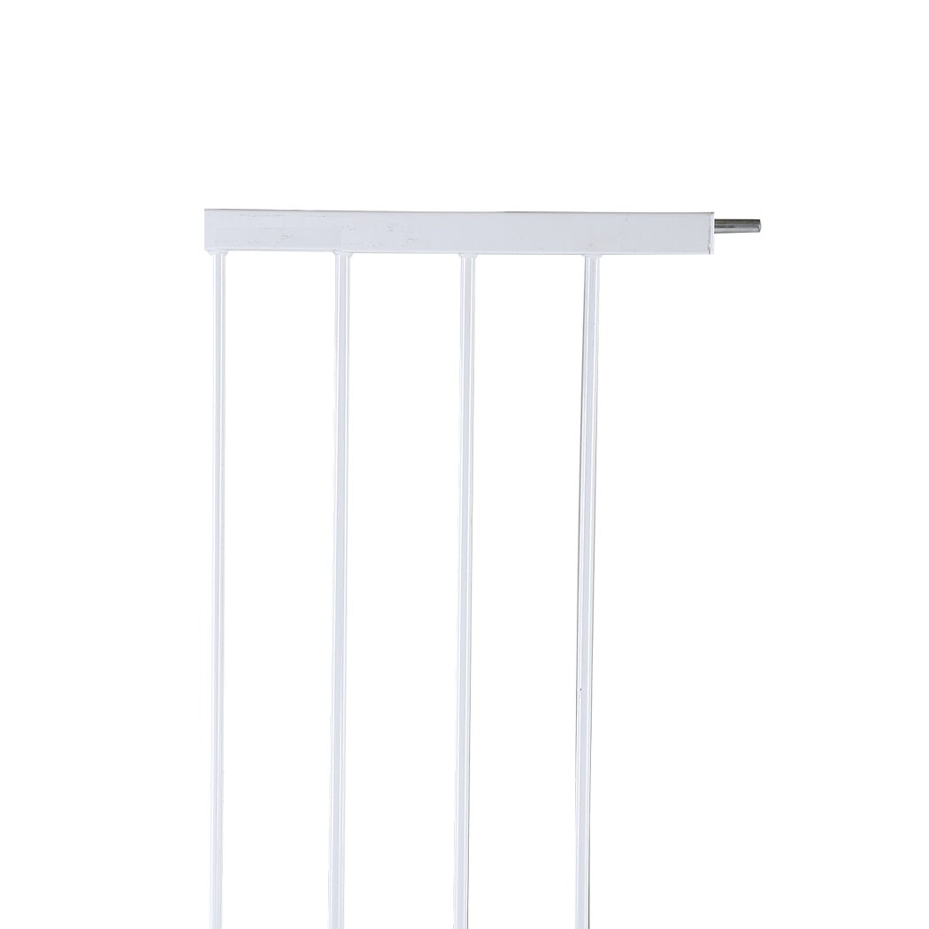 Adjustable Baby and Pet Safety Gate with 30cm Extension - White - Rivercity House & Home Co. (ABN 18 642 972 209) - Affordable Modern Furniture Australia
