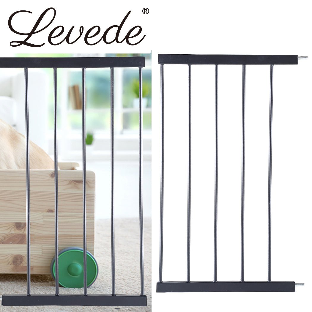 Adjustable Baby and Pet Safety Gate with 45cm Extension - Black - Rivercity House & Home Co. (ABN 18 642 972 209) - Affordable Modern Furniture Australia