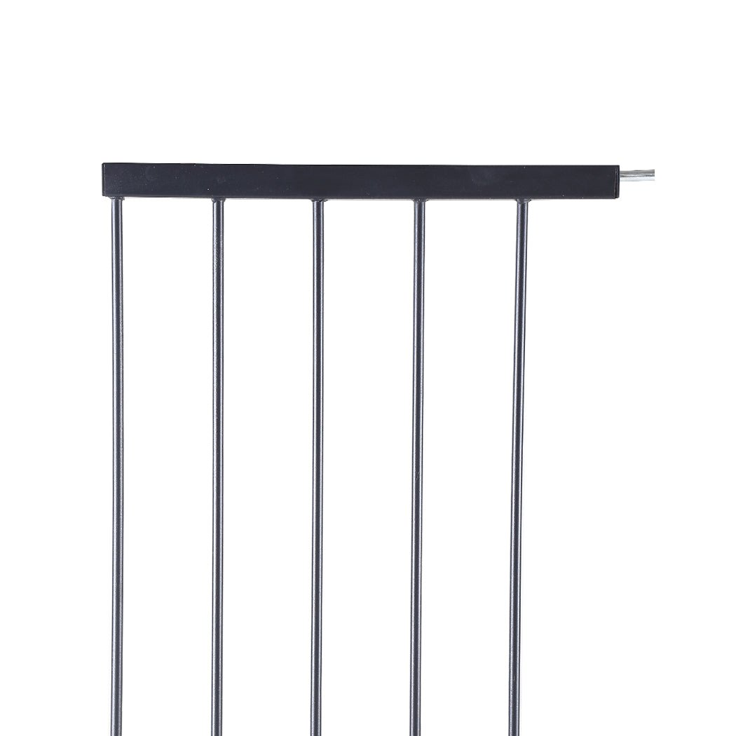Adjustable Baby and Pet Safety Gate with 45cm Extension - Black - Rivercity House & Home Co. (ABN 18 642 972 209) - Affordable Modern Furniture Australia