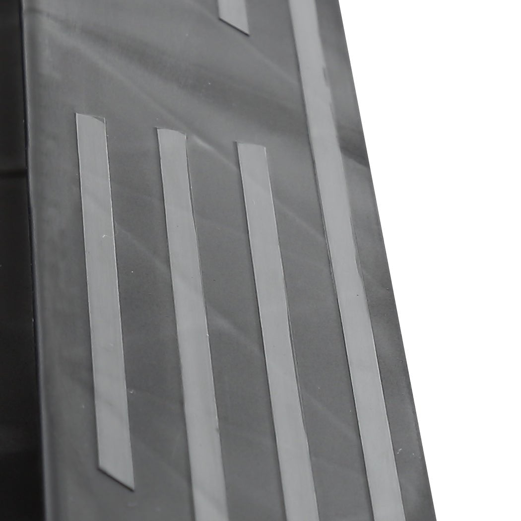 Adjustable Baby and Pet Safety Gate with Support Ramp - Black - Rivercity House & Home Co. (ABN 18 642 972 209) - Affordable Modern Furniture Australia