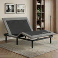 Double Adjustable Electric Bed Frame with Wireless Remote Zero Gravity Power Base - Black