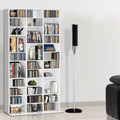 Adjustable Book / CD / DVD Storage Shelf Rack Unit - White