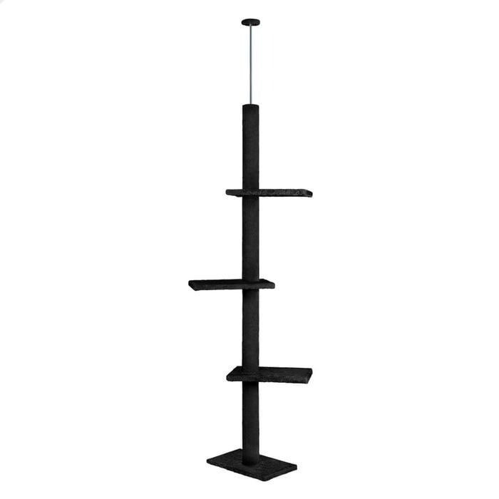 Adjustable Floor to Ceiling Cat Tree Tower 230 - 286cm for Indoor Cats - Black - Home & Garden > DIY > Flooring - Rivercity House & Home Co. (ABN 18 642 972 209) - Affordable Modern Furniture Australia