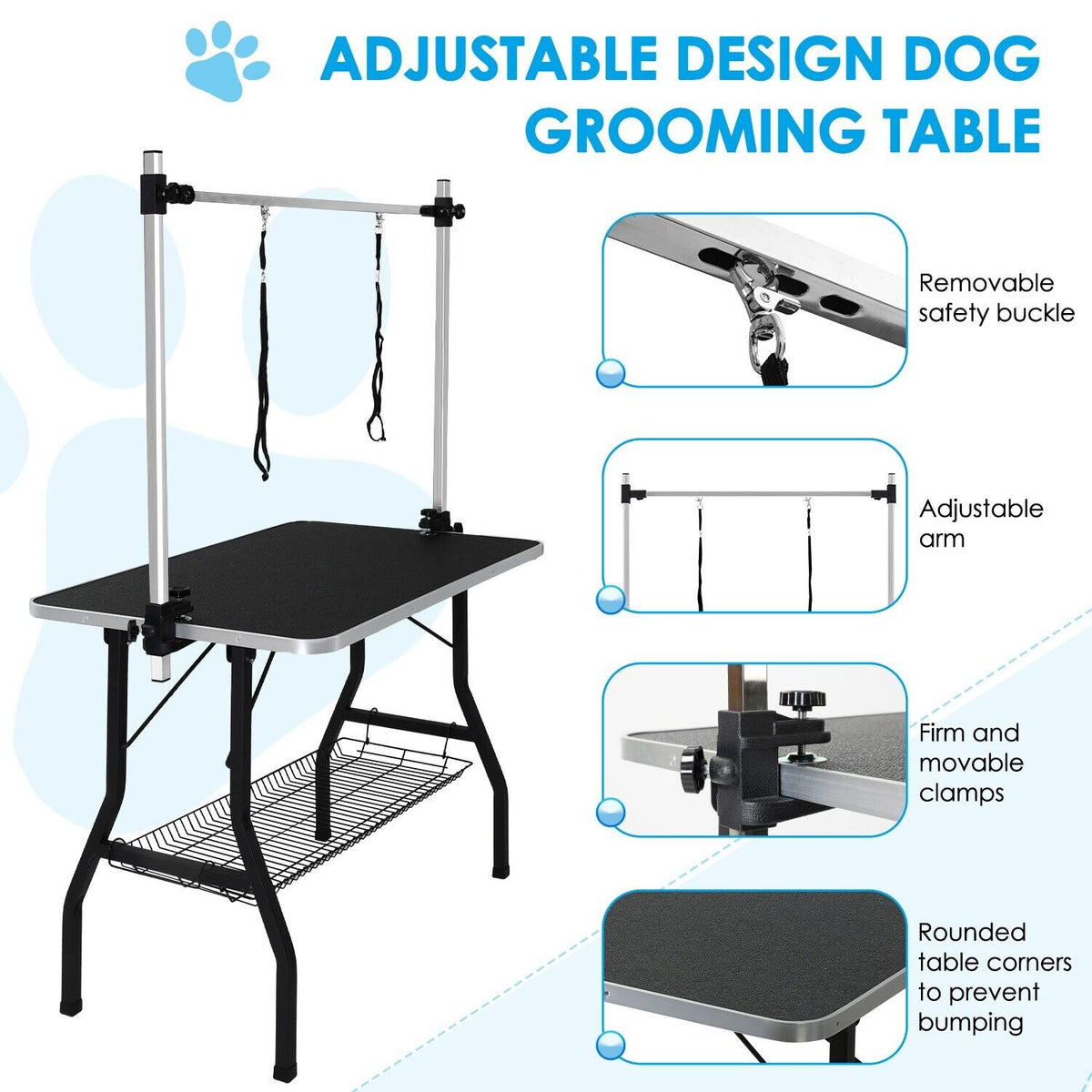 Adjustable Foldable Pet Grooming Table for Australian Cattle Dog - Pet Care > Dog Supplies > Dog Grooming Supplies - Rivercity House & Home Co. (ABN 18 642 972 209) - Affordable Modern Furniture Australia